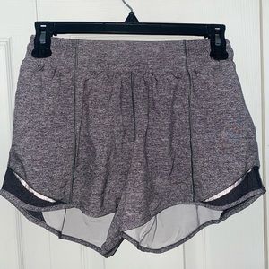 Lululemon grey hotty hot shorts